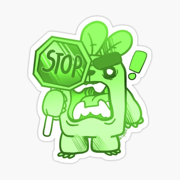 Item preview, HALT! Schreiendes Marshmello GRÜN designed and sold by ZordicRedbubble.