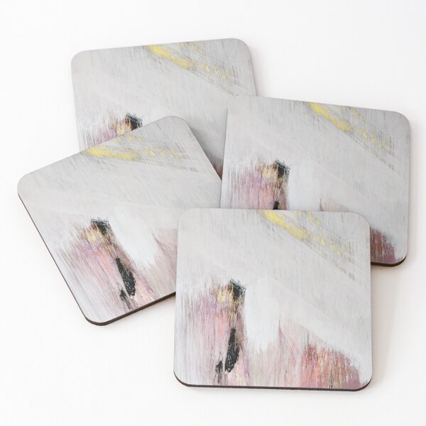 Item preview, Sunrise [2]: a pretty minimal abstract piece in pink gold and white by Alyssa Hamilton Art  designed and sold by Alyssa Hamilton Art.