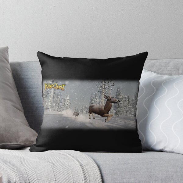 Item preview, Hunting Deer in Winter designed and sold by WolfQuest.