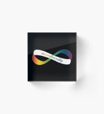 Neurodiversity Möbius Acrylic Block