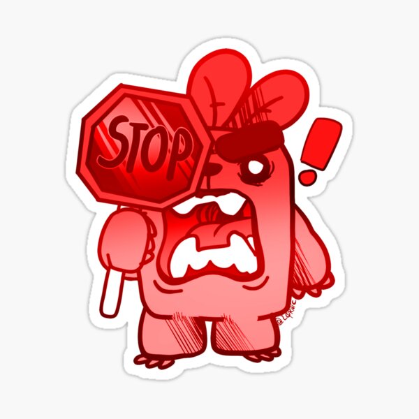 Item preview, HALT! Schreiender Marshmello ROT designed and sold by ZordicRedbubble.