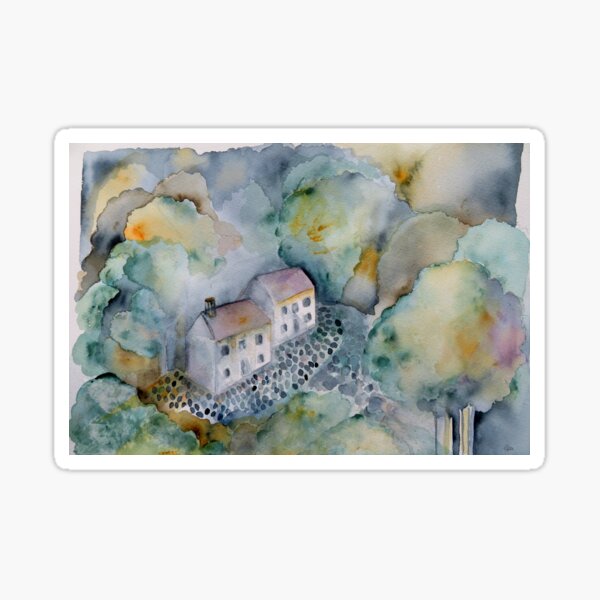 Item preview, clovelly trees 2 designed and sold by Gea Austen.