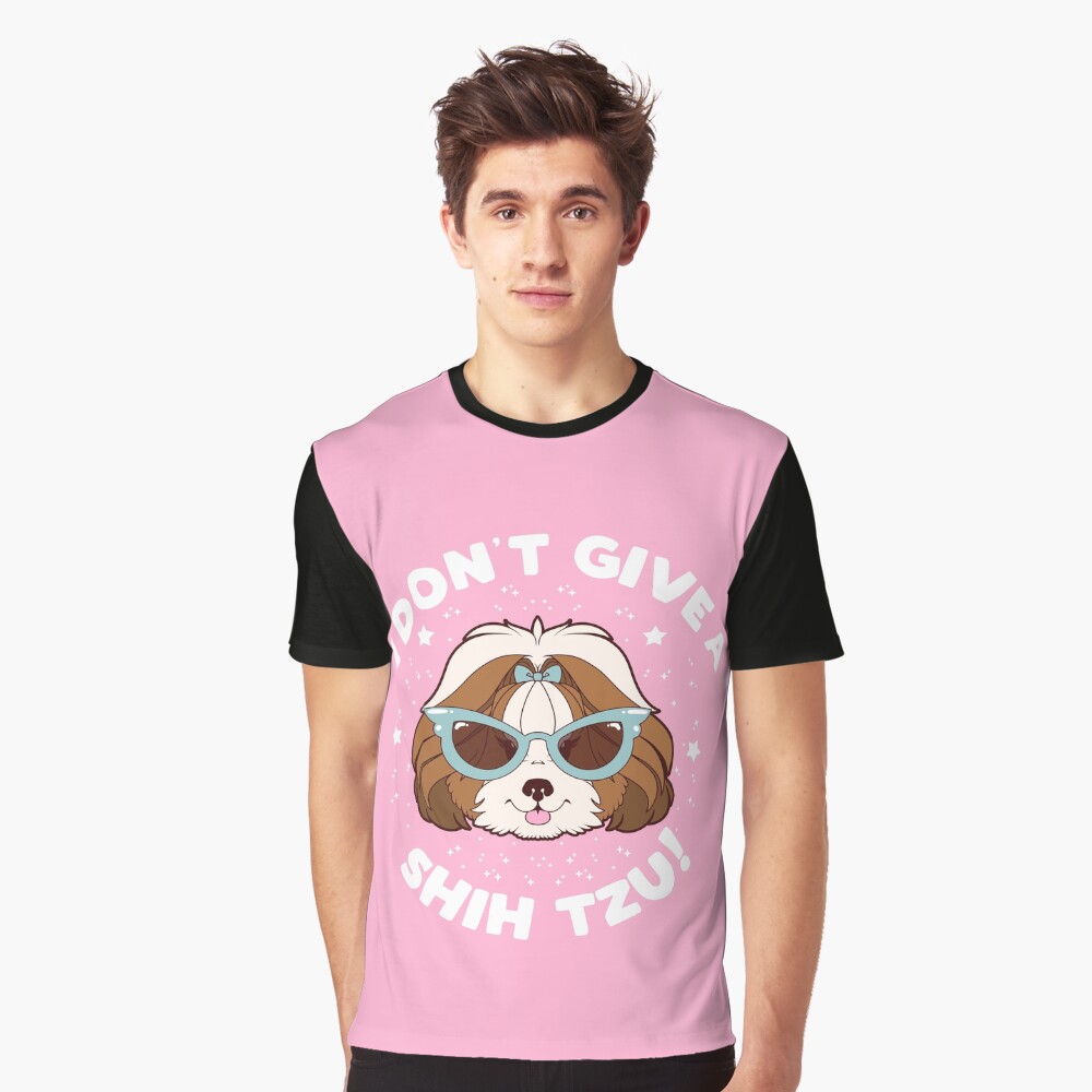 I Don’t Give A Shih Tzu - Brown Graphic T-Shirt