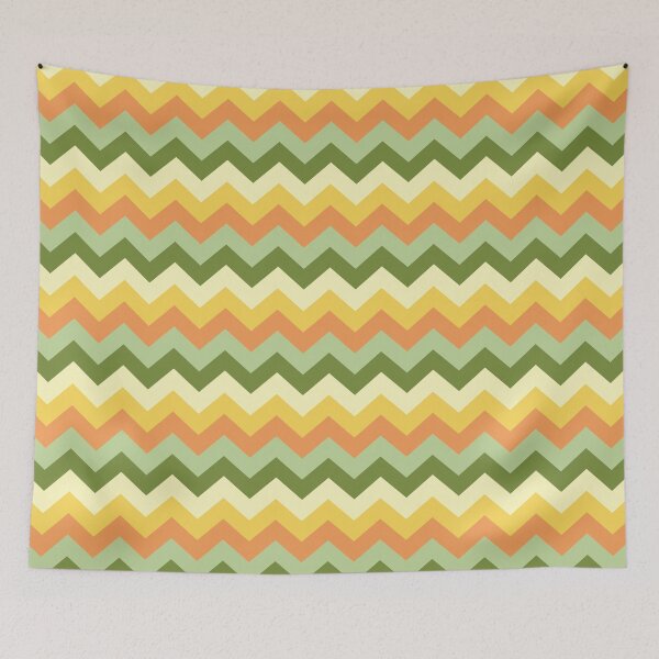 Item preview, Sunny Flowers Seamless Zig Zag Pattern designed and sold by HomeLivingCo.