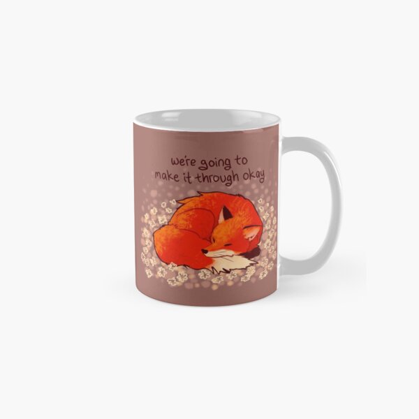 Artikel-Vorschau von "Wir werden es schaffen, okay" Sleeping Flower Fox, designt und verkauft von thelatestkate.