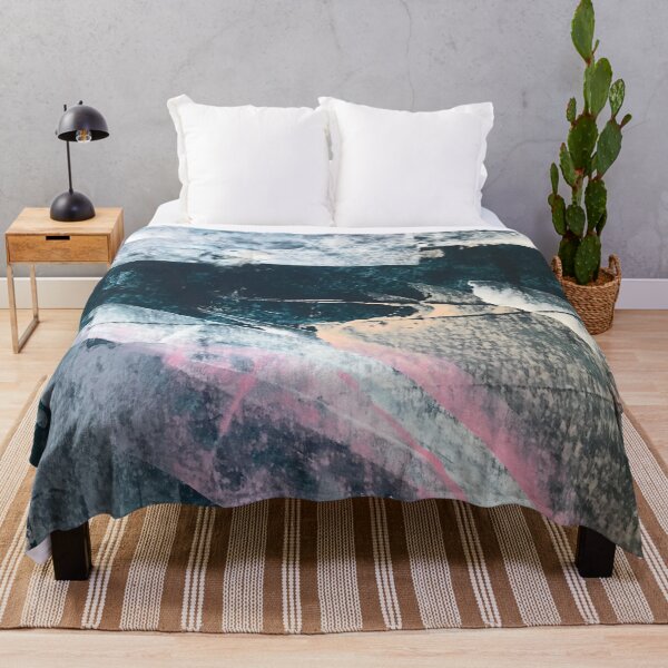 Item preview, 3 AM: a pretty abstract design in blue and pink by Alyssa Hamilton Art designed and sold by Alyssa Hamilton Art.