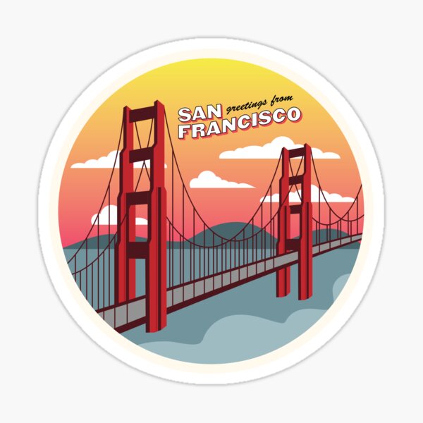 Salutations de San Francisco Sticker