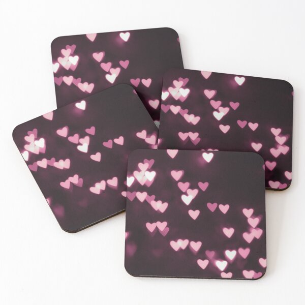 Item preview, Romantic Pink Bokeh Hearts designed and sold by newburyboutique.