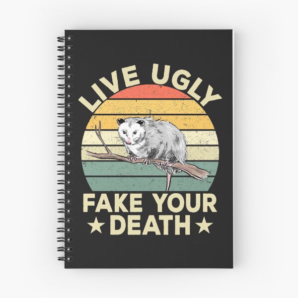 Item preview, Live Ugly Fake Your Death Retro Vintage Opossum Funny gifts designed and sold by Best Designer.