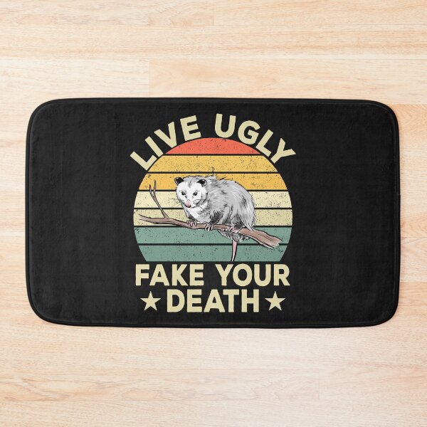 Item preview, Live Ugly Fake Your Death Retro Vintage Opossum Funny gifts designed and sold by Best Designer.