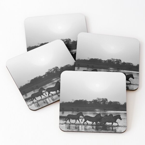 Item preview, Zebra Sunset in Black and White designed and sold by Kay Brewer.