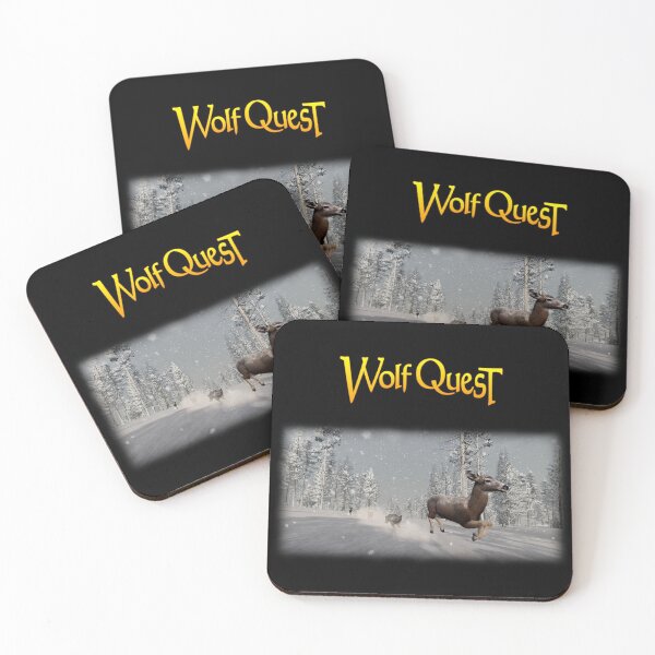 Item preview, Hunting Deer in Winter designed and sold by WolfQuest.