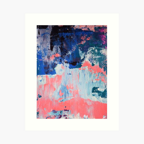 Mixtapes and Bubblegum: a vibrant abstract design in neon colors by Alyssa Hamilton Art Art Print