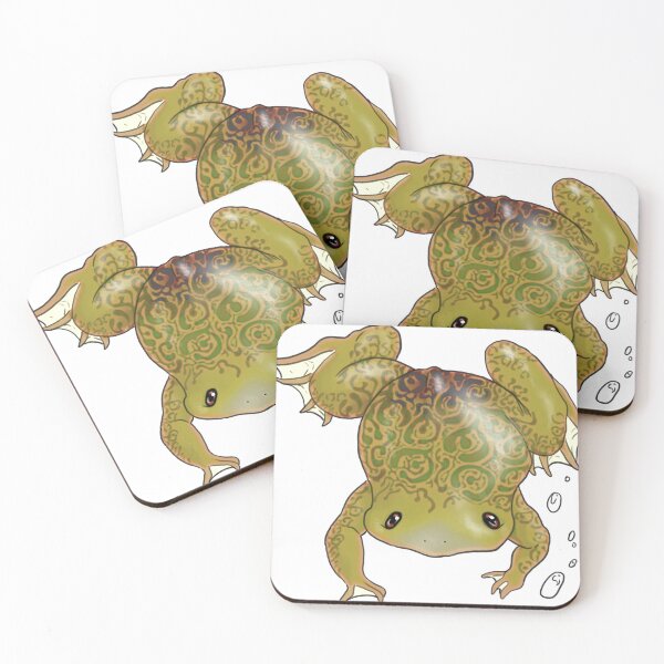 Item preview, Green African clawed frog (Xenopus laevis) designed and sold by Furiarossa.