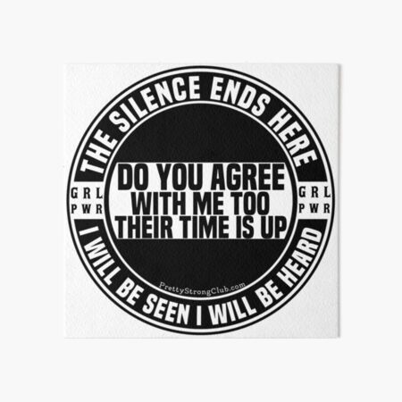 Do You Agree With ME TOO Art Board Print