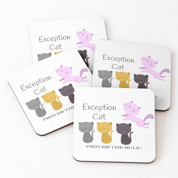 Item preview, Exception Cat Proves the Rule - Punny Sticker designed and sold by legacyholistic.