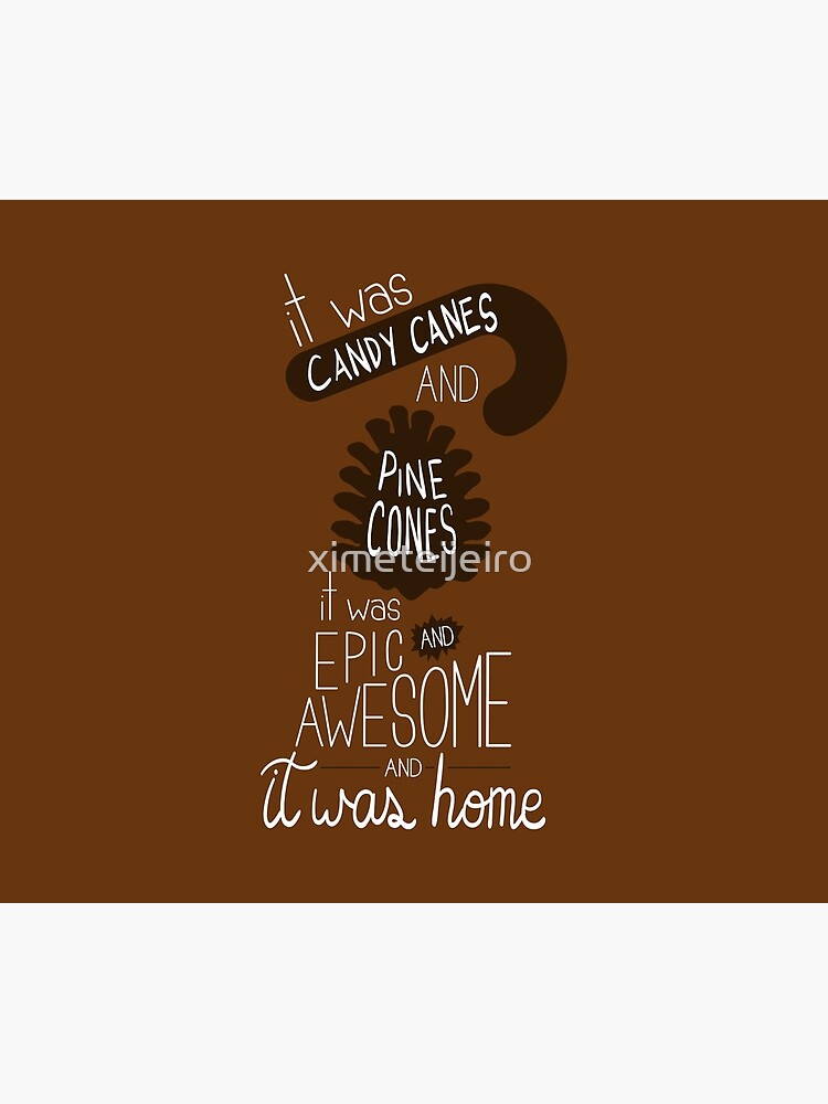 "Candy canes and pinecones, epic and awesome" Poster by ximeteijeiro Redbubble