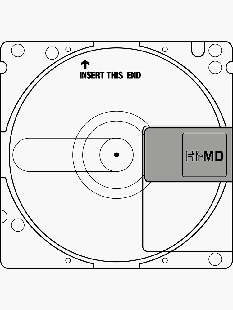 "Minidisc, Transparent " Sticker by district88 Redbubble