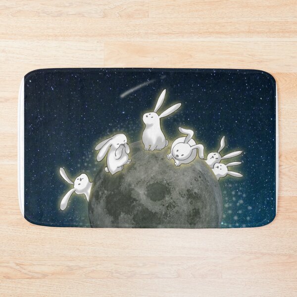 Item preview, Rabbits on the moon #color1 designed and sold by Thiti.