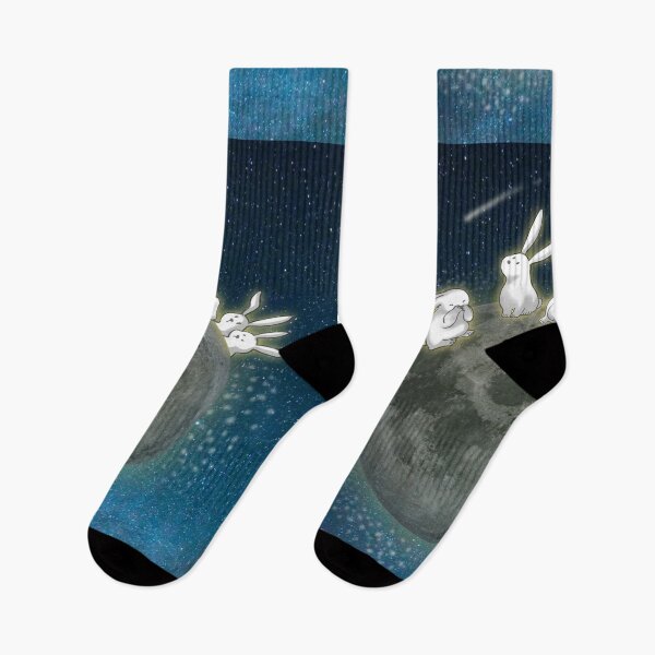 Item preview, Rabbits on the moon #color1 designed and sold by Thiti.