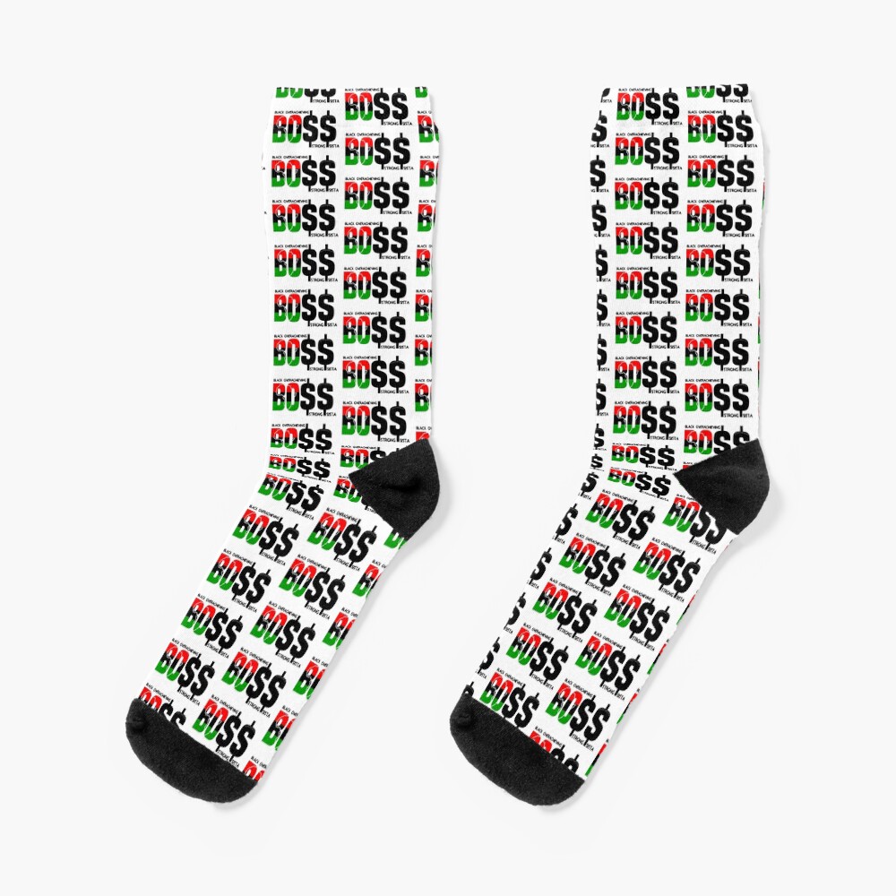 Black Overachieving Strong Sista Socks