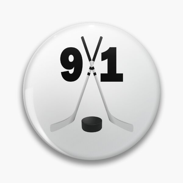 Item preview, Hockey number 91 - ninety one with sticks and disc designed and sold by AllShirts21.