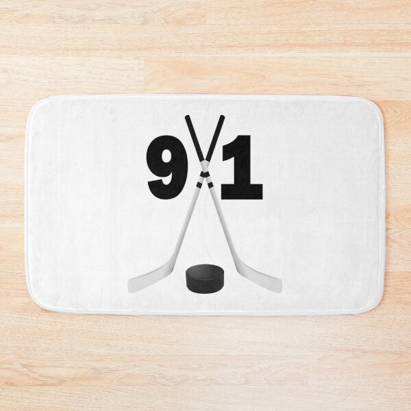 Item preview, Hockey number 91 - ninety one with sticks and disc designed and sold by AllShirts21.