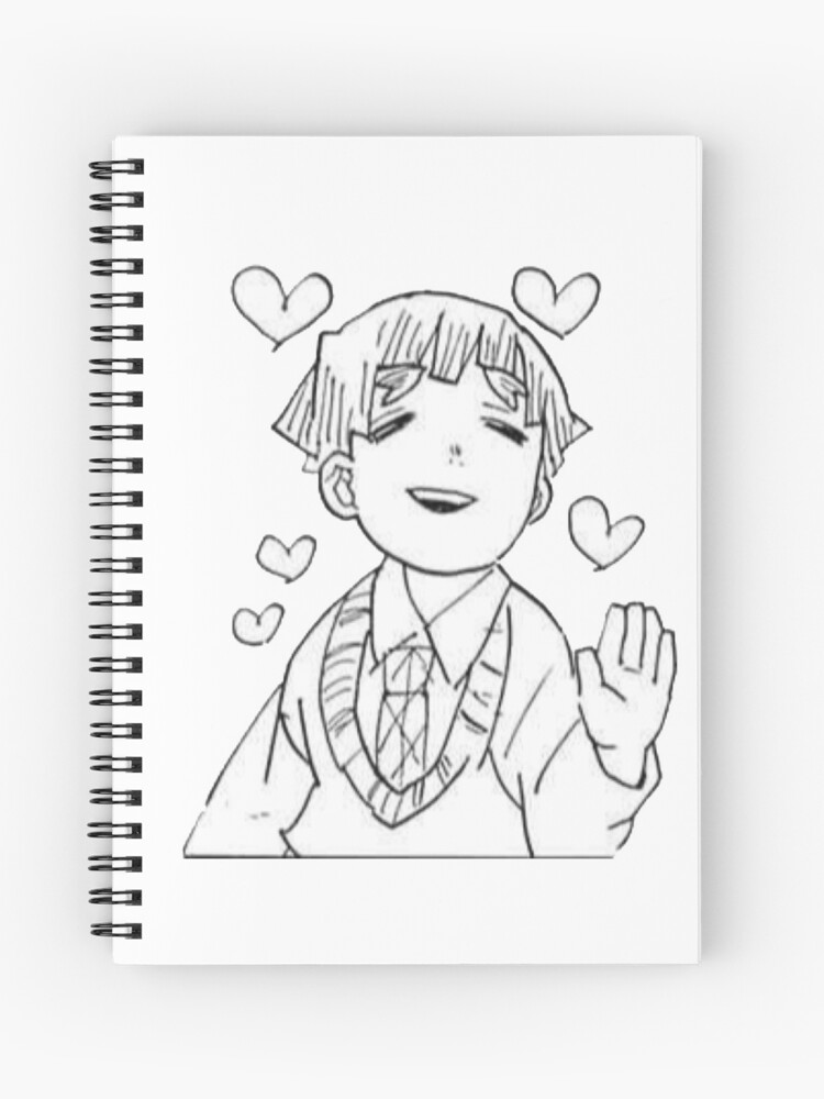 zenitsu demon slayer manga cap spiral notebook by joojlia redbubble