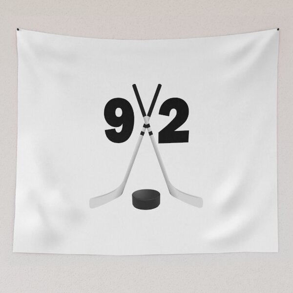 Item preview, Hockey number 92 - ninety two with sticks and disc designed and sold by AllShirts21.
