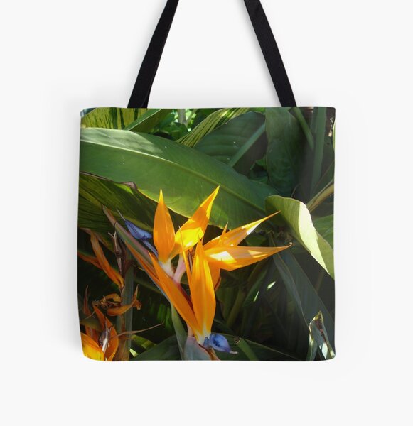 Birds of Paradise All Over Print Tote Bag