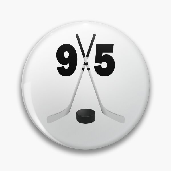 Item preview, Hockey number 95 - ninety five with sticks and disc designed and sold by AllShirts21.