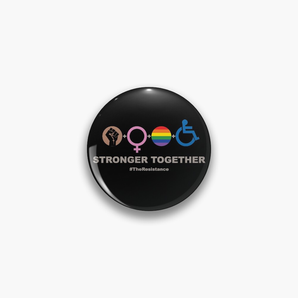 Stronger Together (V2 For Dark Fabric) Pin