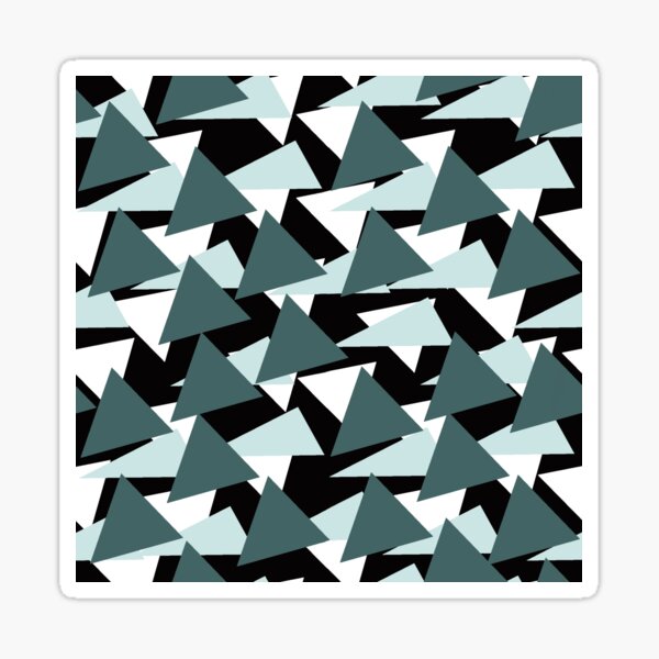 Pine and Mint Triangles Sticker