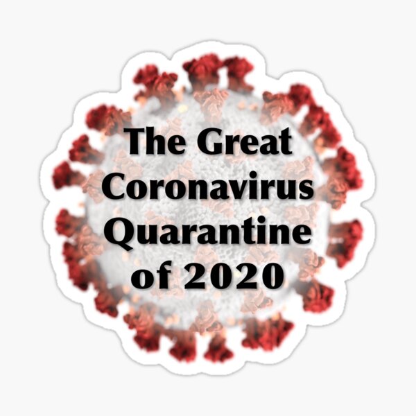 Coronavirus Quarantine 2020 Backup Sticker