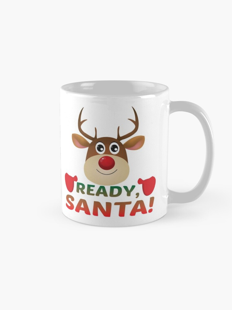 Alternate view of Christmas Rudolph, Ready Santa, Reindeer Miracle. Mug