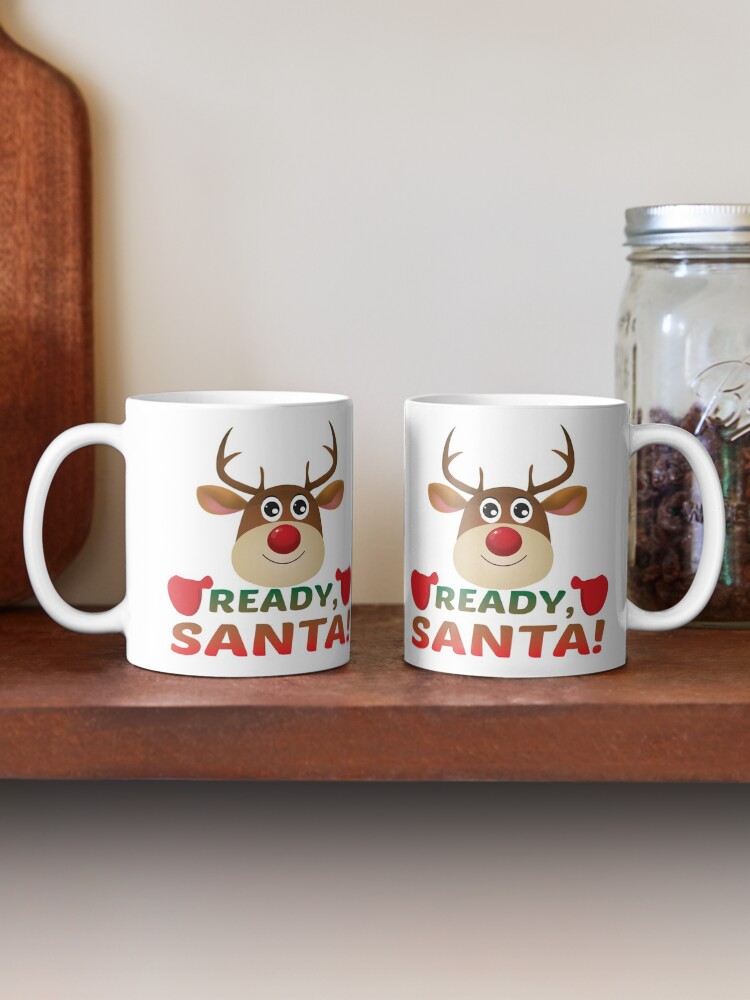 Alternate view of Christmas Rudolph, Ready Santa, Reindeer Miracle. Mug