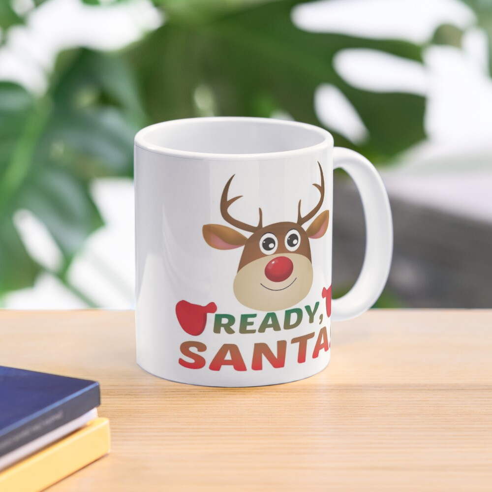 Christmas Rudolph, Ready Santa, Reindeer Miracle. Mug