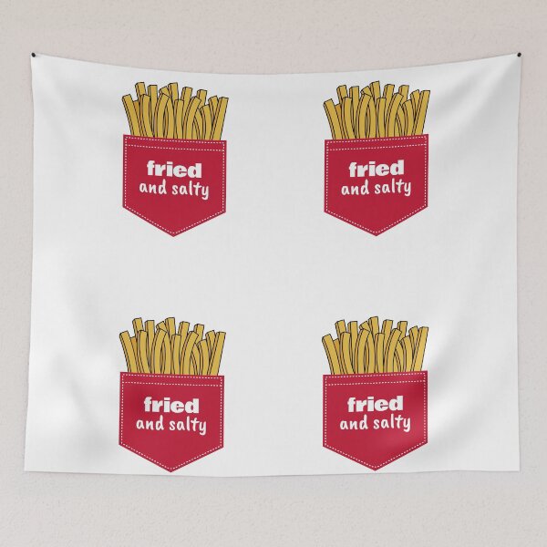 Item preview, Fried and Salty French Fries Red Shirt Pocket Digital Art designed and sold by createdbycam.