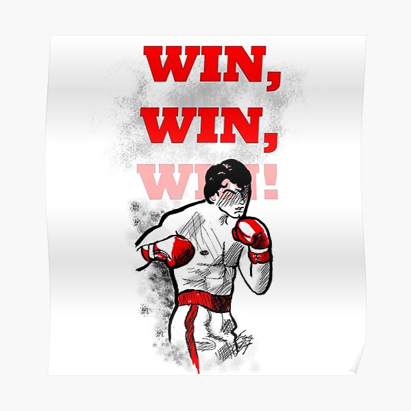 Rocky Balboa Dream Big Poster Boxing Fight Motivation Photo Sport Running Dog