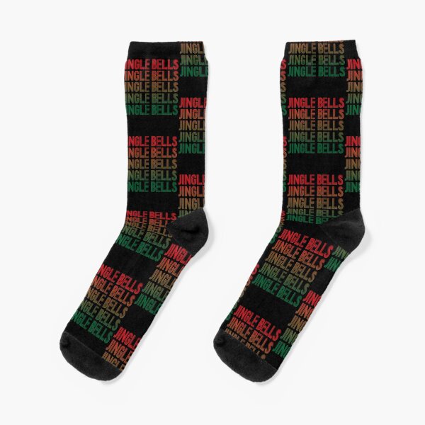 Jingle Bells Retro Christmas Pajama Gift. Socks
