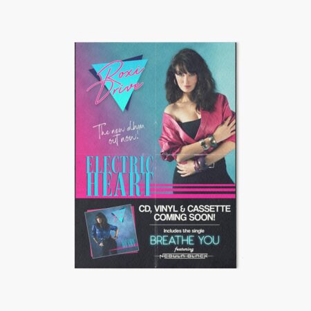 Roxi Drive - Electric Heart Album Poster Art Board Print