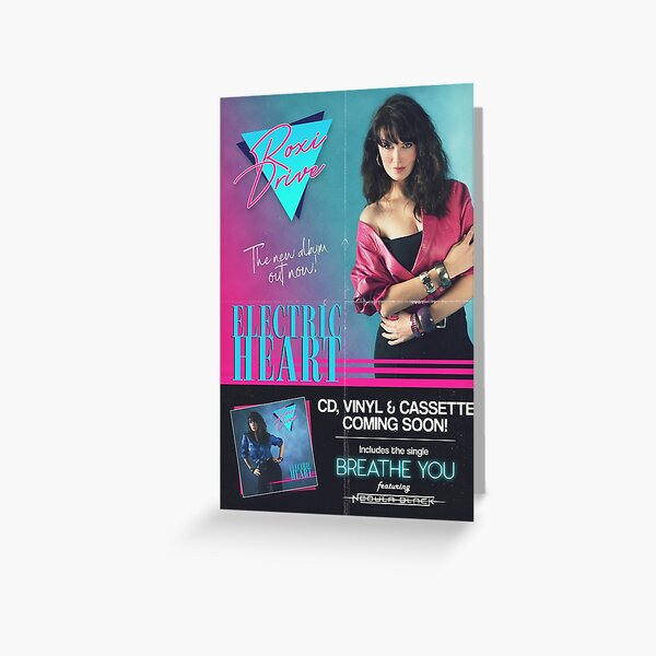 Roxi Drive - Electric Heart Album Poster Greeting Card