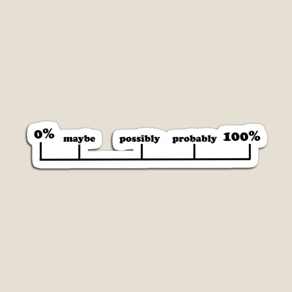Item preview, Maybe, Possibly, Probably designed and sold by micahdude543211.