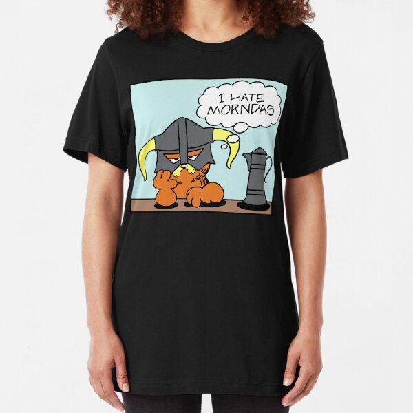 The Lasagnaborn (Cyan Version) Slim Fit T-Shirt