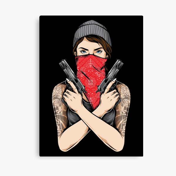 Gangster Girl Wall Art For Sale Redbubble