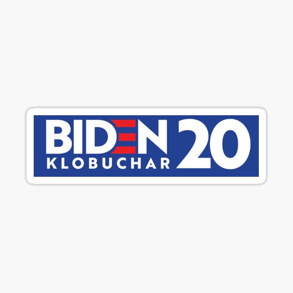 BIDEN / KLOBUCHAR 2020 Bumper Sticker Sticker
