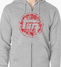 Vintage Distressed Toyota Zipped Hoodie