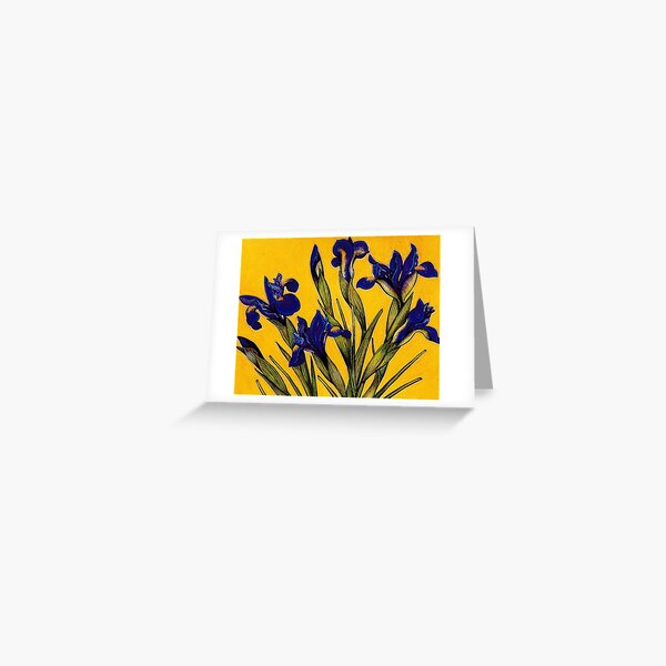 Dutch Iris Greeting Card