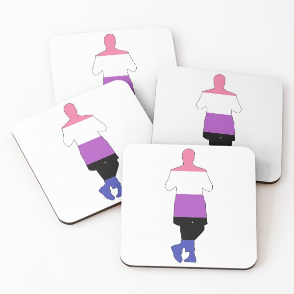 Item preview, The Master Silhouette - Genderfluid (Black Frame) designed and sold by gallifreystede.