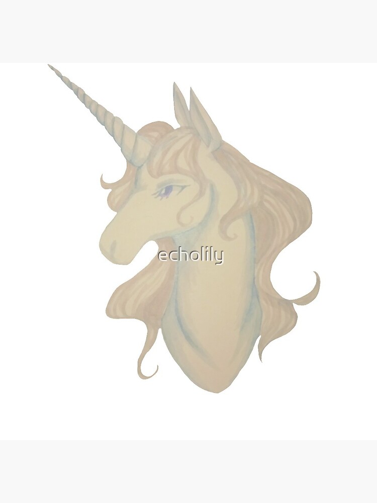 White unicorn by echolily